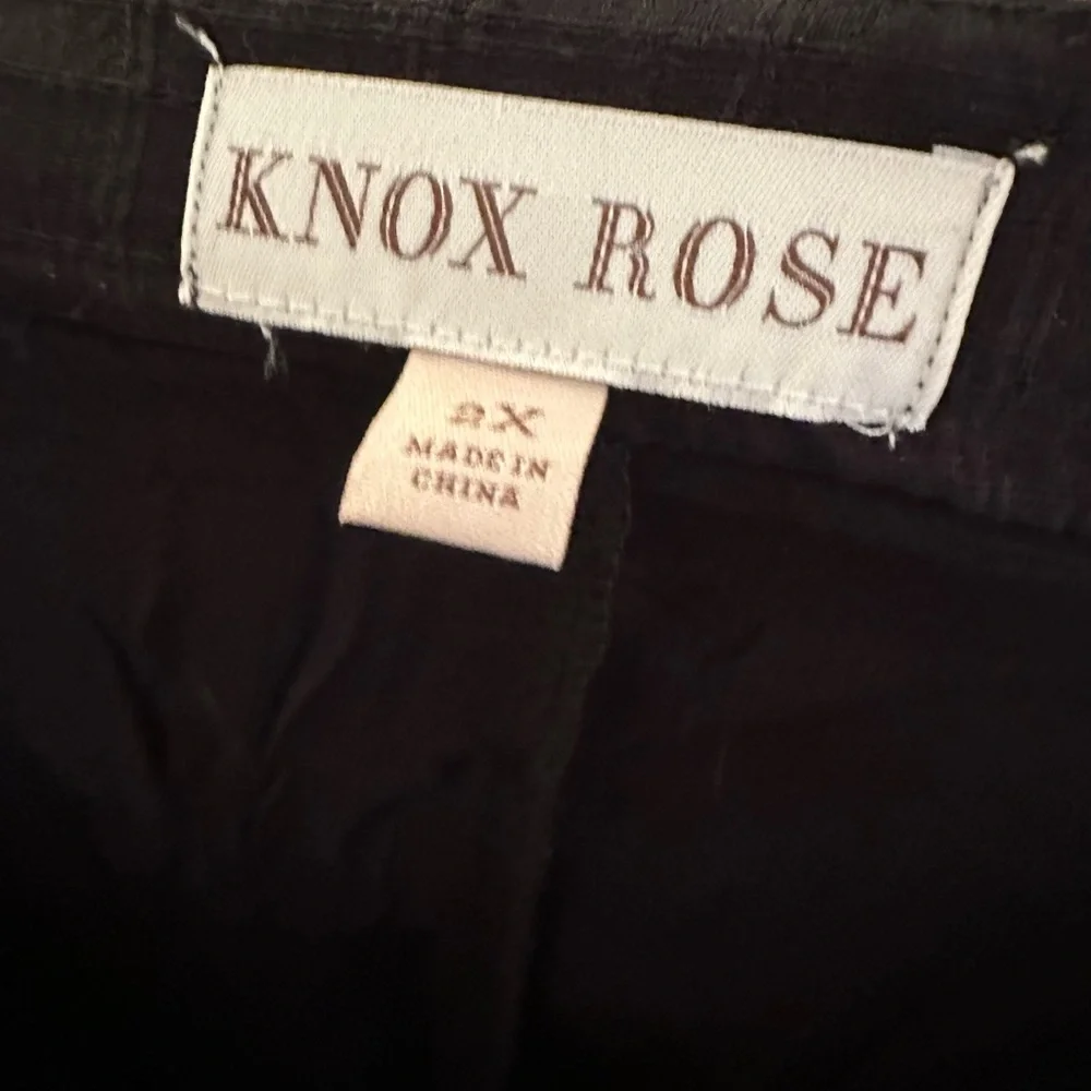 Knox Rose black midi sundress, size 2X - Picture 2 of 3